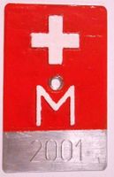Velonummer Militär M-2001