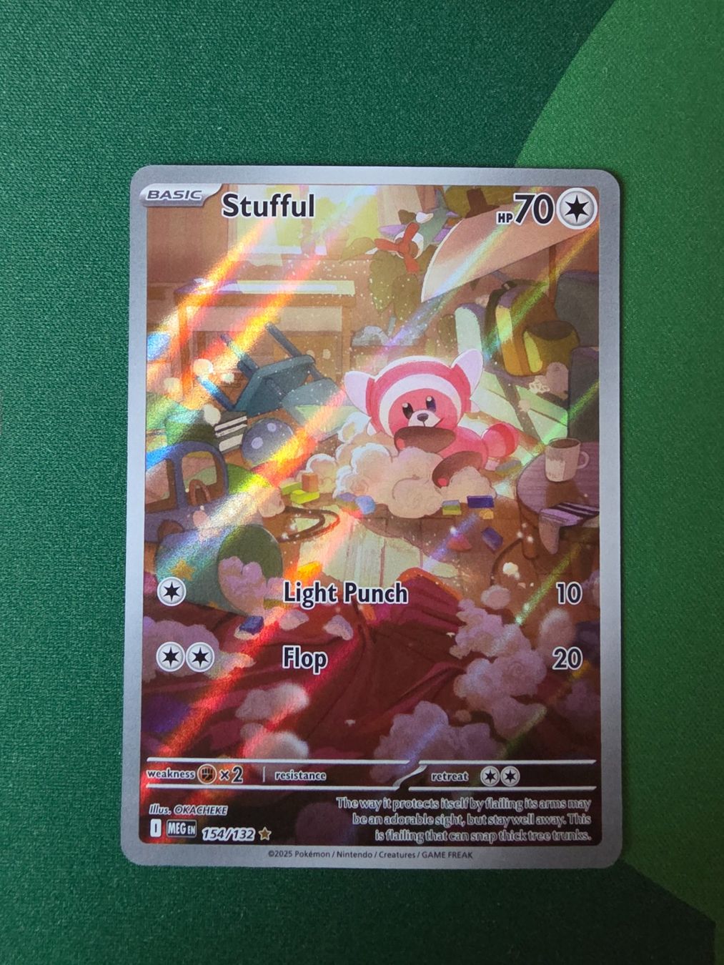 Pokémon Carte collezionabili: Pokemon Stufful Mega Evolution 154/132 Englisch – Nuovo (secondo la descrizione) da Gossau SG venduto da worklifebalance