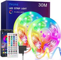 LED Strip 30M, RGB LED Streifen, Bluetooth Farbwechsel