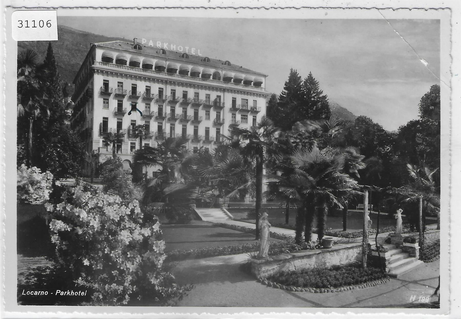 Cartes postales: Locarno - Parkhotel – D'occasion à Ettingen par Kartenplanet