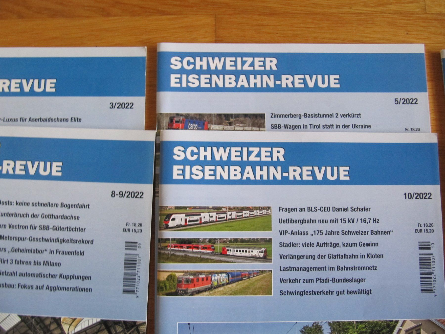Riviste & Magazine: 6 Hefte CH EisenbahnRevue, 2022 - Eisenbahnhefte – Nuovo (secondo la descrizione) da Würenlos venduto da Carabella0 1