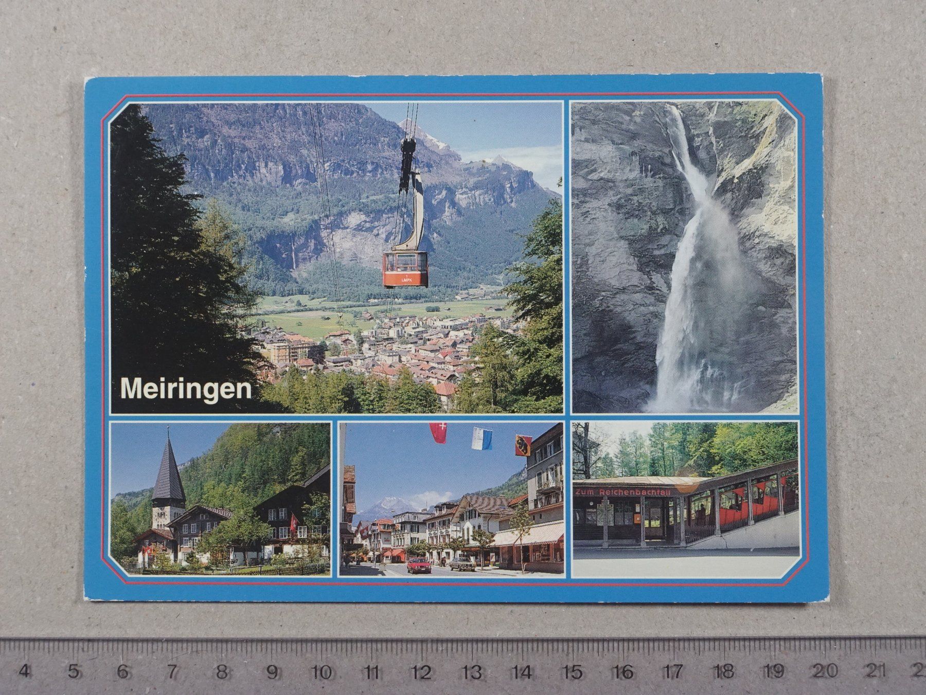 Cartoline postali: Meiringen, 1992 – Usato da Lenzburg venduto da fh1