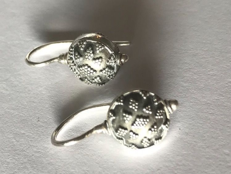 Boucles D'oreilles Anciennes à Clips – Argent 925 – Vintage Rétro Femme