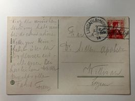 Schiffsbrief Bodensee 1914, Karte