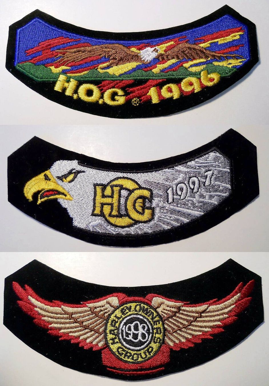 Toppe: HUGE 23 HOG LOT 1984-2006 COMPLETE RUN HARLEY DAVIDSON PATCH – Nuovo (secondo la descrizione) da Lugano venduto da YouWantUS 6