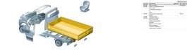 benne complète d’origine -VW Crafter 35 cabine simple 2019