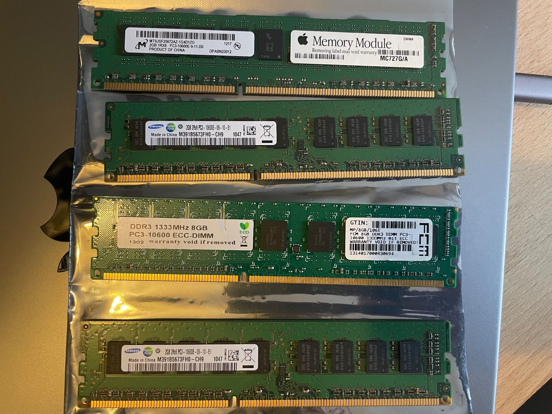 Memory / RAM: Diverse RAM Module aus alten Macs – Defekt aus Wangen b. Olten von  2