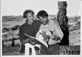 Oliviero Toscani, ital. Werbe Fotograf, Benetton, Ehefrau