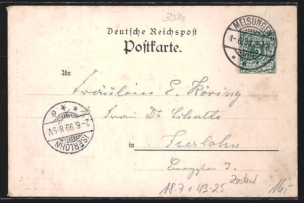 Cancelleria postale: Kassel, Erster Gesangswettstreit Deutsch – Usato da Berlin venduto da bartko-reher 1