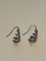 Silber Ohrringe mit Steinchen