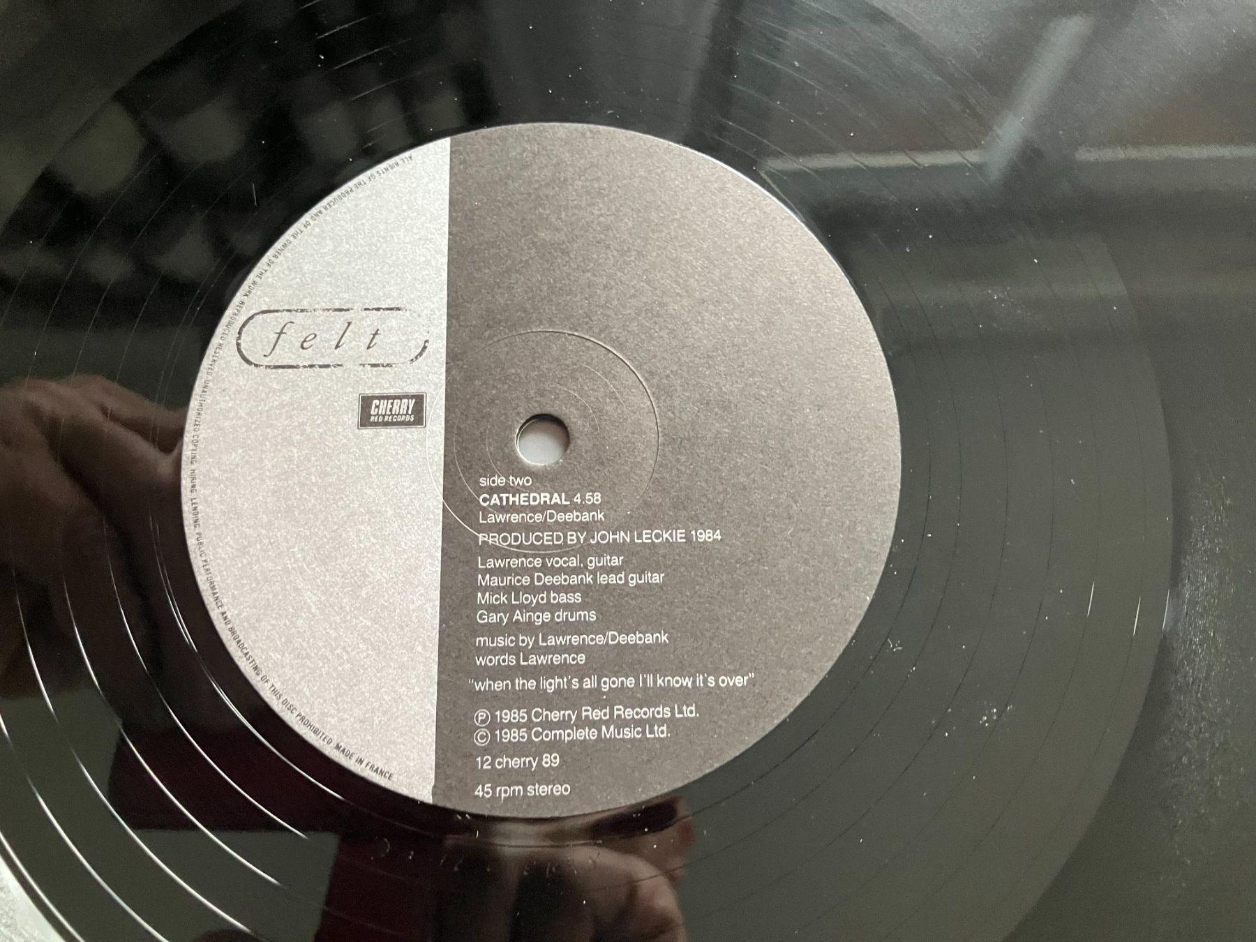 Dischi in vinile: Felt – Usato da Aarwangen venduto da Jukebox3 7