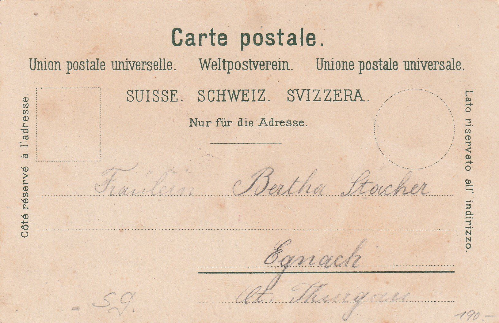 Cartoline postali: Uznach - Litho – Usato da uttwil venduto da Koehlerfred 1