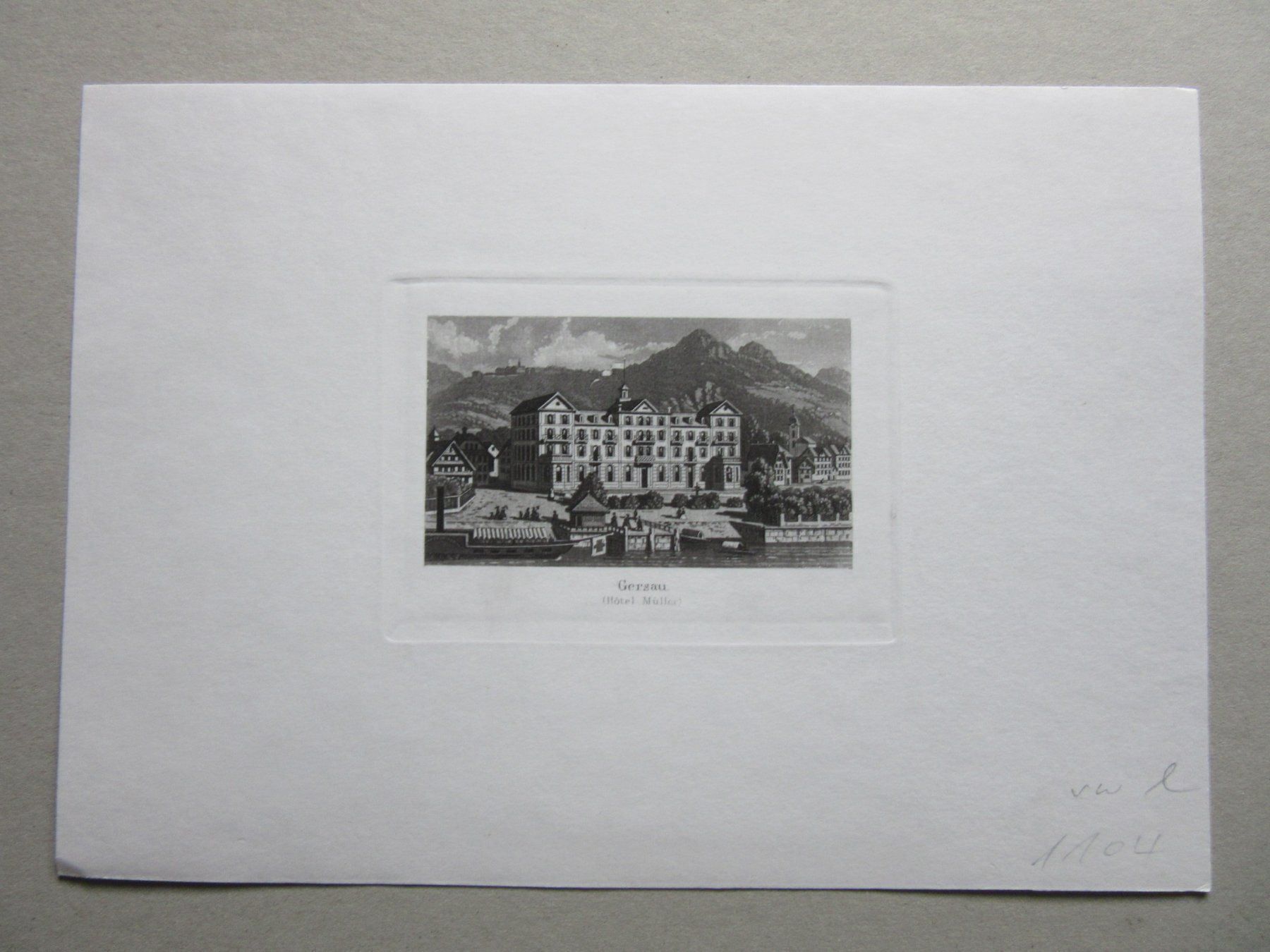 Incisioni: GERSAU     BLATTGRÖSSE CA.25X18CM – Usato da Gersau venduto da grafik-kunst 1