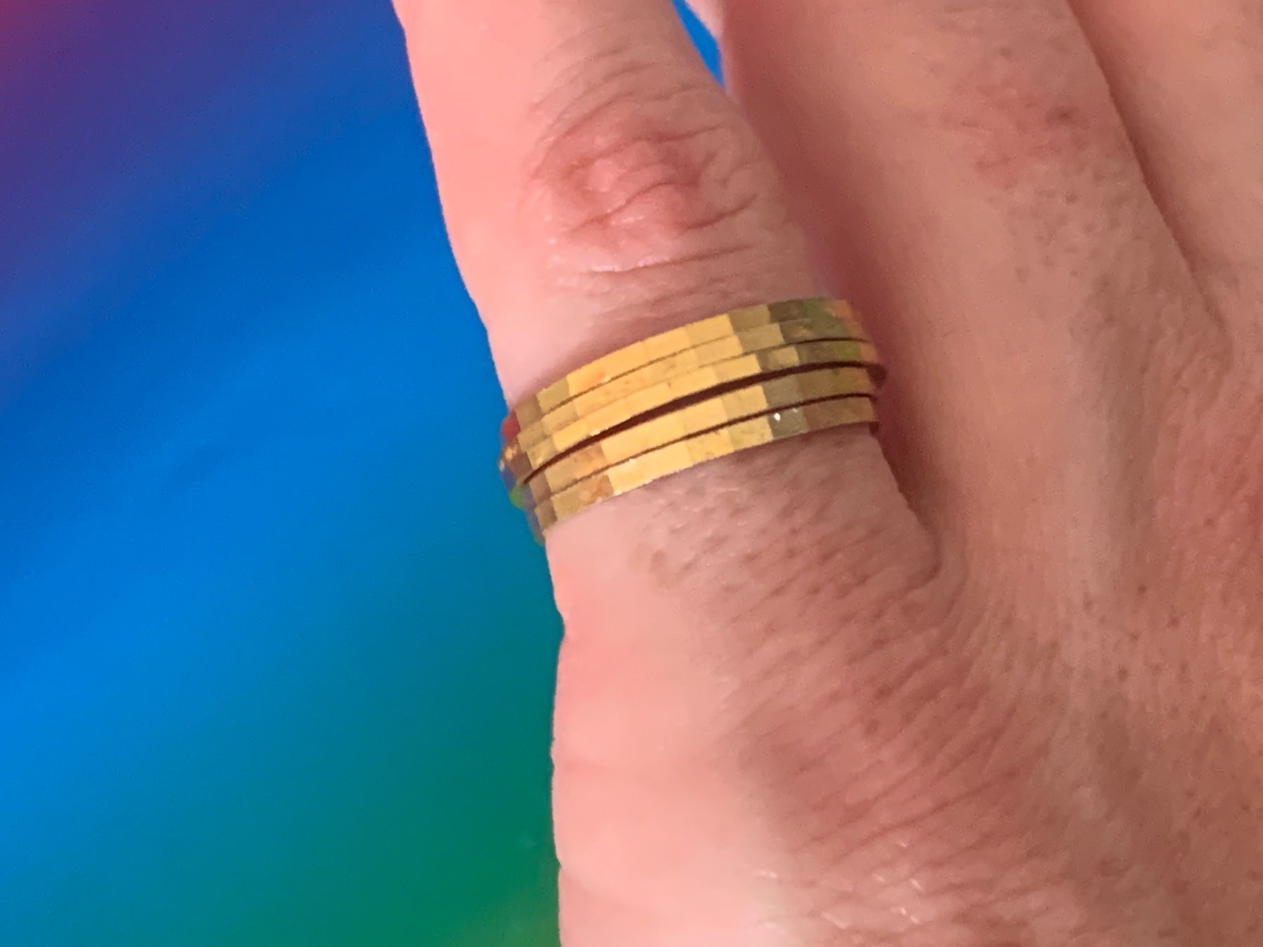 Anelli: Ring vergoldet DISCO (54/57) – Usato da Dittingen venduto da Bijoubelle 2