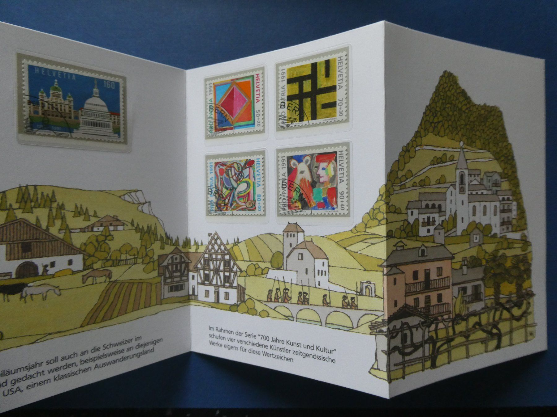 Alle Briefmarken: CH 1991 Souvenir-Heftchen Nr. 6 gestempelt – Gebraucht aus Lausen von Herbamare01 2