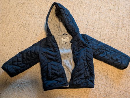 Kinder Jacke Happy blau gesteppt Grösse 86 gebraucht