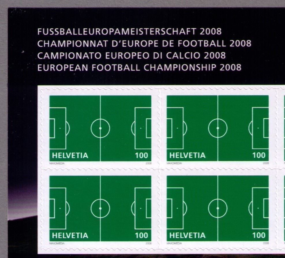 Tutti i francobolli: 2008_1264B_FUSSBALLMEISTERSCHAFT_Fussballfeld im Bogen ** – Nuovo (secondo la descrizione) da Marthalen venduto da Ch_quality 1