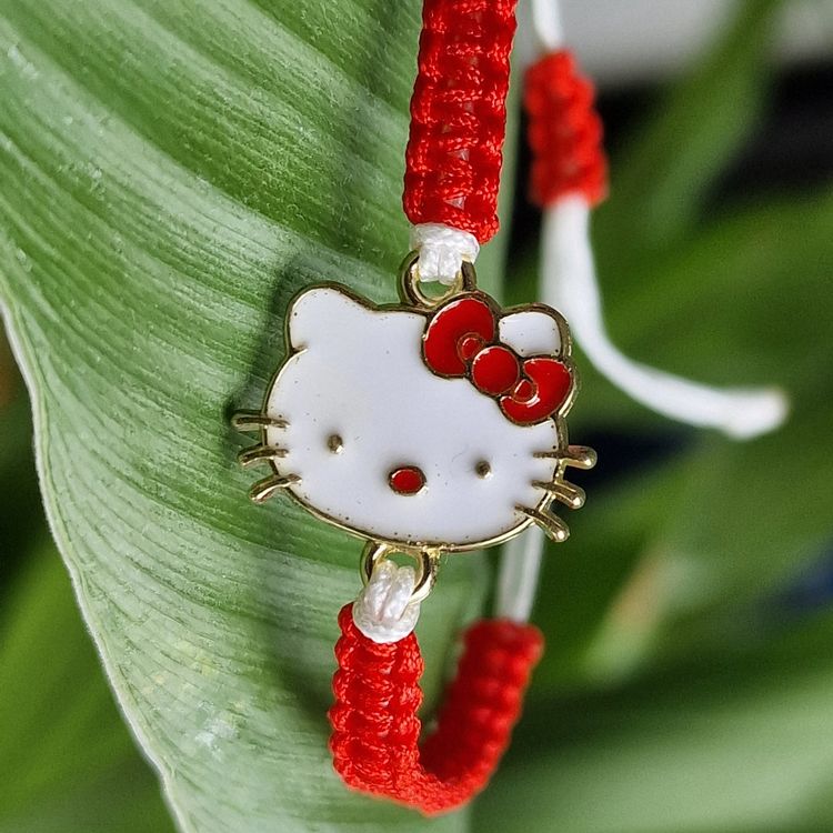 XFSRG Hello Kitty Armbänder - 2-teiliges Set Mit Edelstahl & Perlen