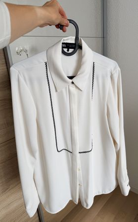 Zara Bluse Grösse S, Ecru, sehr guter Zustand