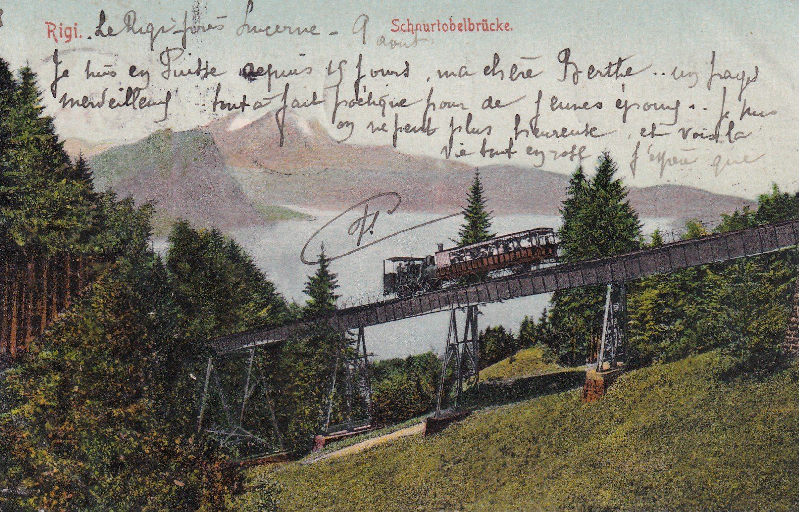 Cartes postales: Rigi Schnurtobelbrücke – D'occasion à Cormoret par Pascalll2001