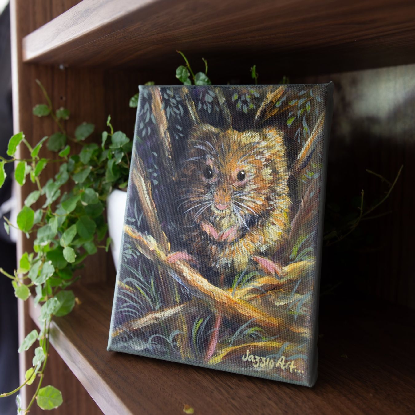 Dipinti: Erntemaus Wildlife Kunst - Original Acrylgemälde – Nuovo (secondo la descrizione) da Therwil venduto da Jazzio_Art 2