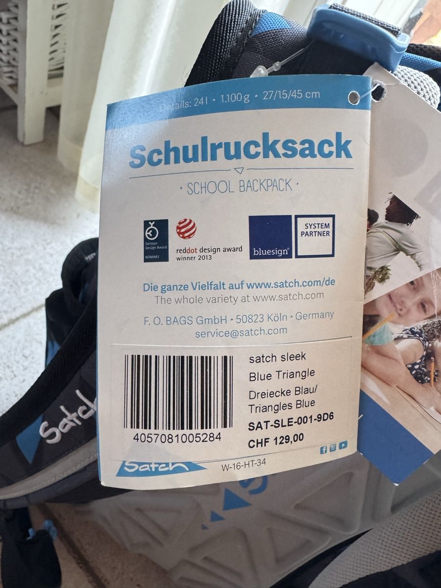 Satch Sacs à dos: Satch Schulrucksack Blue Triangle   NEU!!! – Neuf avec emballage d'origine à Schenkon par Mnop 4