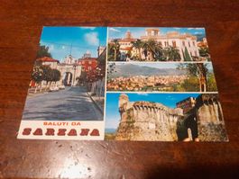 Carte Postale Sarzana Italie, timbre violet, année 1969!