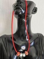 Collier Morellato rouge avec perles en verre - parfait!