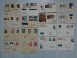 Lot ++ 16 alte Top Briefe Ausland ab 1946