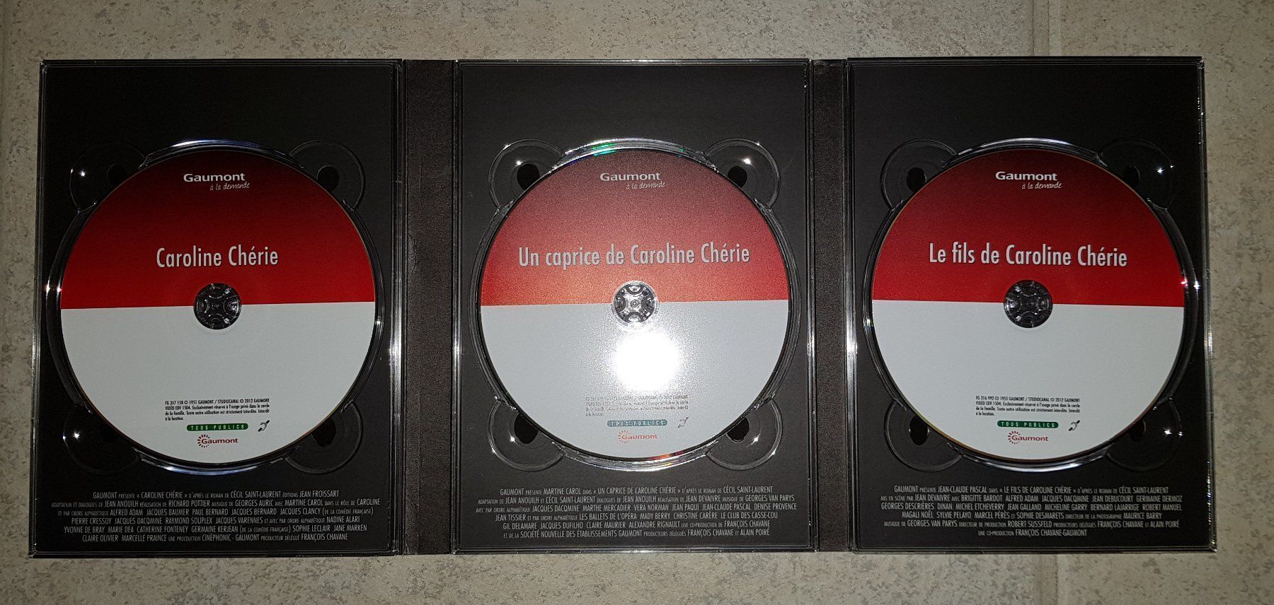 Alle DVDs: CAROLINE CHERIE - La Trilogie Gaumont – Neu (gemäss Beschreibung) aus St.Antoni von Leiasolo 3