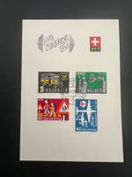 PTT Bögli 1956 Zürifest  Werbemarken Satz  (V214)