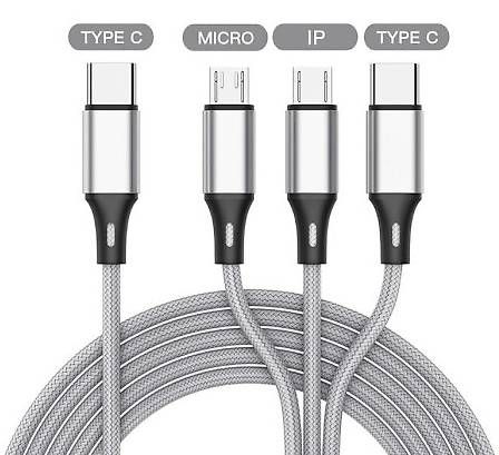 Cavi: USB-C auf USB-C / micro USB / Lightnig Ladekabel 1m – Usato da Weesen venduto da PluessPit
