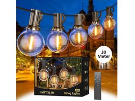 LED LICHTERKETTE MIT FERNBEDIENUNG - 30 METER - 50+2 BIRNEN