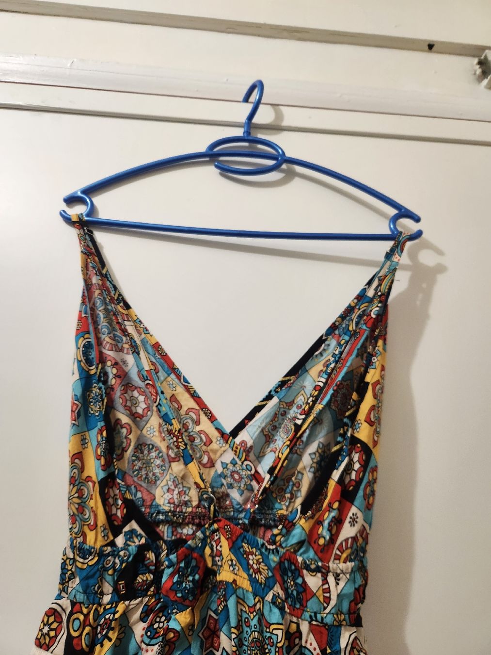 Vestiti: Robe longue imprimée multicolore avec franges T.M – Nuovo (secondo la descrizione) da Niedergösgen venduto da Eva2410 3
