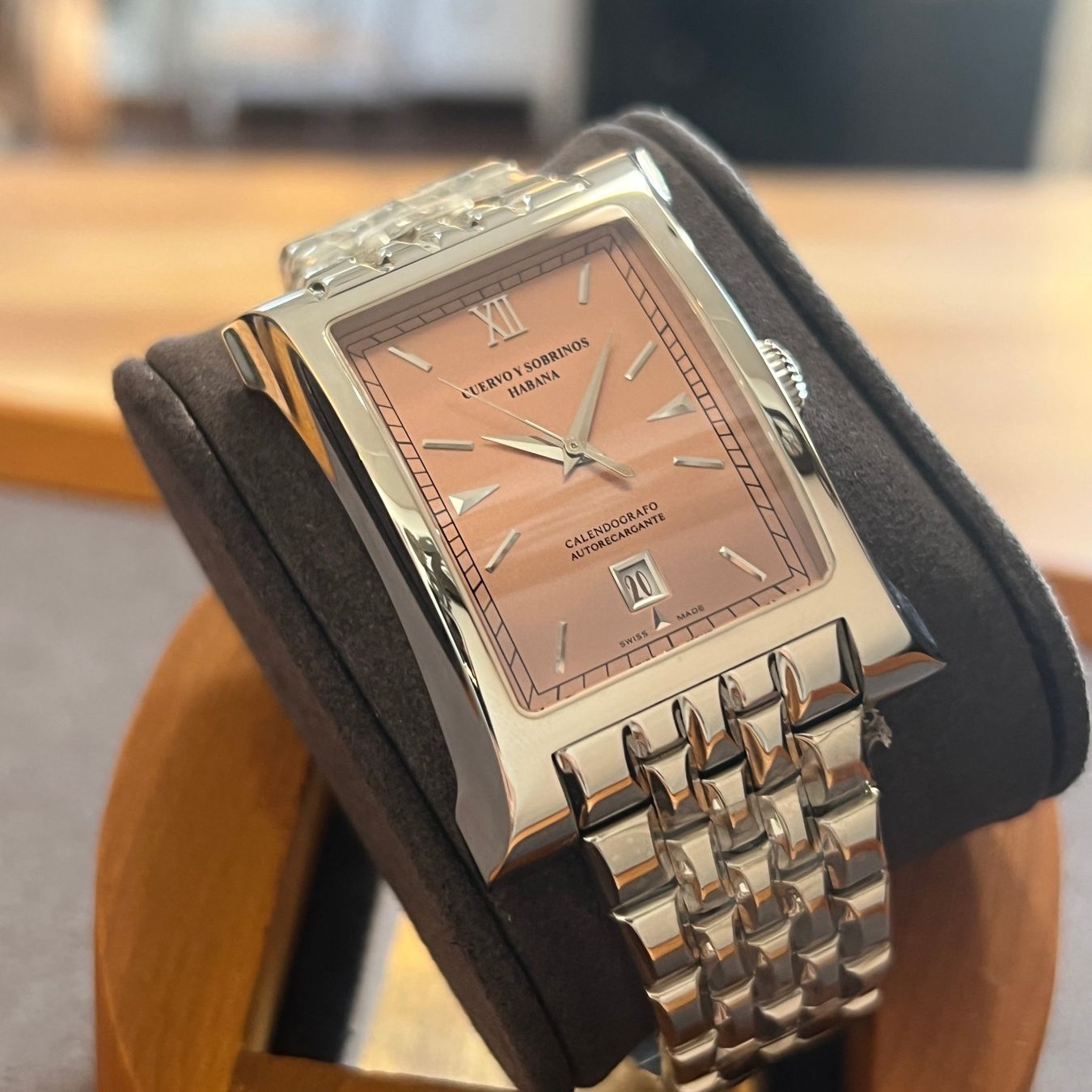 Orologi: Cuervo Y Sobrinos Esplendidos Salmon Dial A2412/2 – Usato da Carouge GE venduto da Watchaser 7