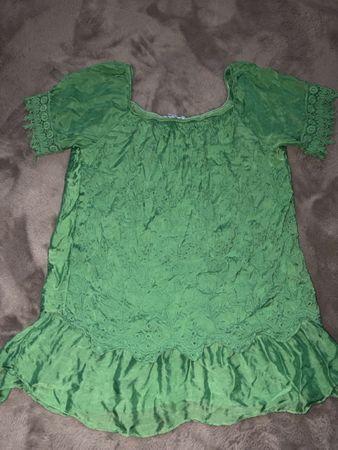 Grüne Bluse/Tunika/Kleid aus einer italienischen Boutique