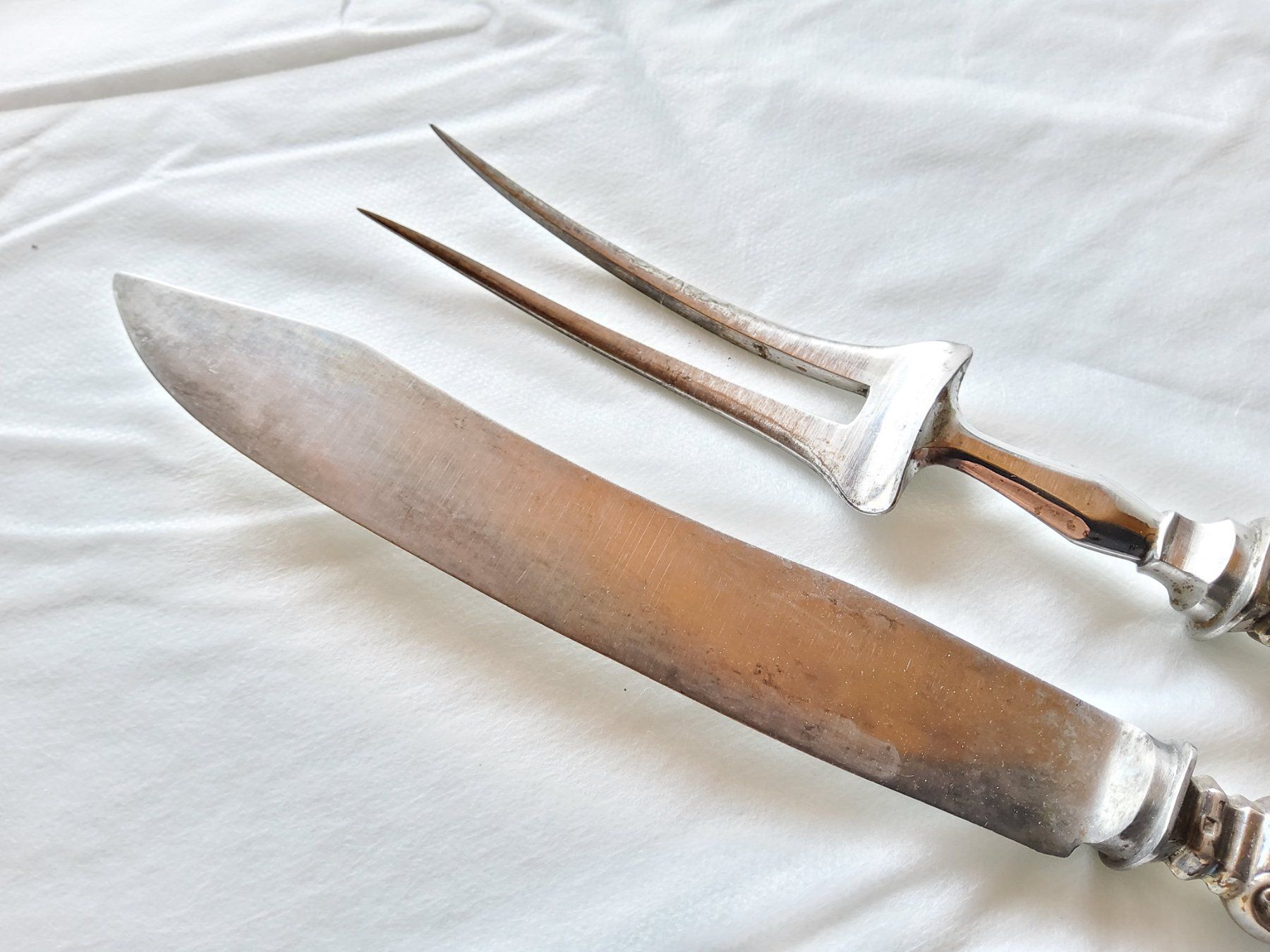 Set di posate: Coffret de deux couverts anciens en argent  – Usato da Malleray venduto da Broc-Mo 4