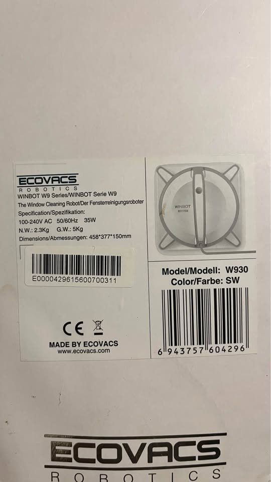 Ecovacs Altro per la casa: WINBOT elektronischer Scheibenreiniger – Nuovo (secondo la descrizione) da Mühlau venduto da Ingrid070898 1