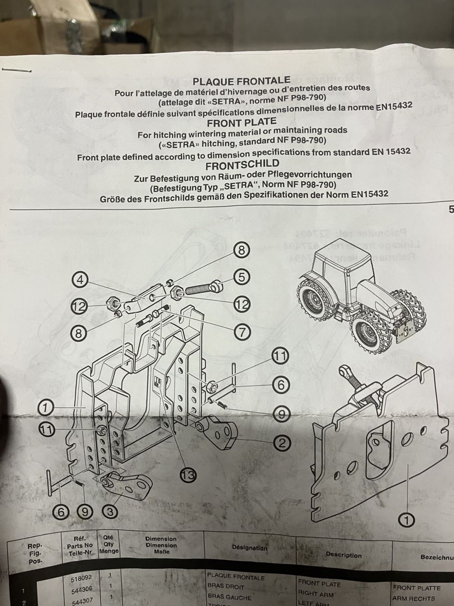 Trattori: Schneepflug Anbauplatte MX neu – Nuovo (secondo la descrizione) da Vordemwald venduto da sam_2sqx 4
