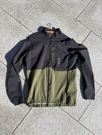 Maloja Softshelljacke Eule zweifarbig oliv schwarz Grösse M