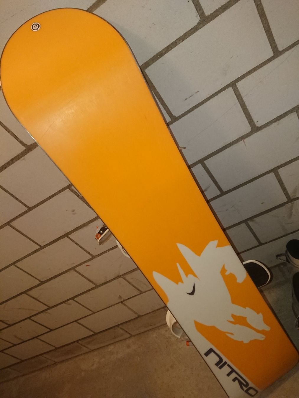 Board: Snowboard Nitro, 128cm, mit Bindung – Usato da Büren an der Aare venduto da creazioneshop 1