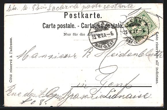 Cartoline postali: Bern, Gasthaus Kornhaus-Keller, Innenans – Usato da Berlin venduto da bartko-reher 1