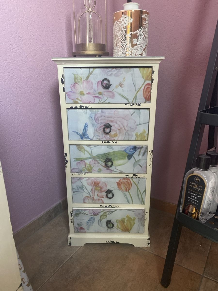 Cassettiere: Neues Möbel mit Vögel – Nuovo (secondo la descrizione) da Wolfwil venduto da ISAsShop