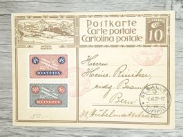 TR20 Carte Postale + Timbre Suisse 1929 Zeppelin