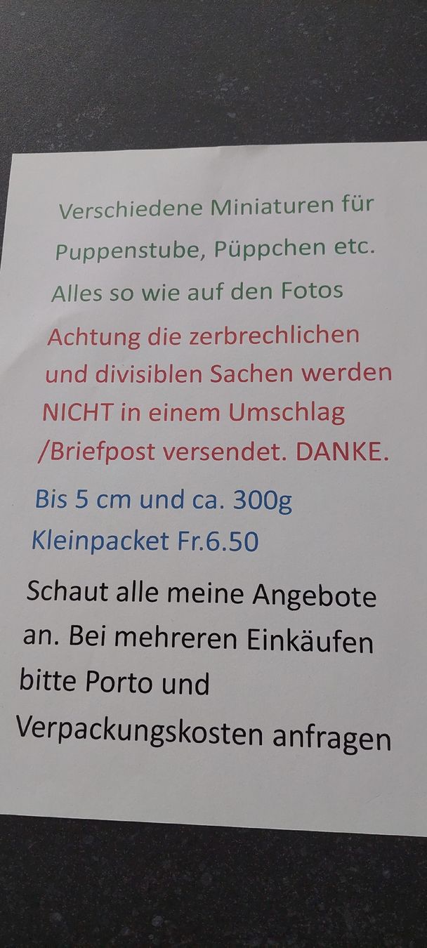 Puppenhäuser & -möbel: Puppenstubenlämpli – Neu (gemäss Beschreibung) aus Muri AG von nindo1 7