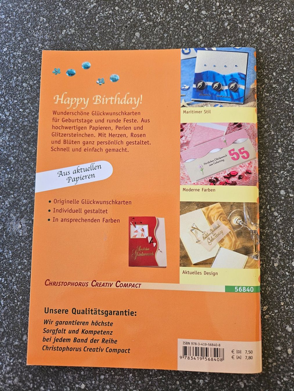 Bücher: Glückwunschkarten selbst gestalten – Gebraucht aus Möriken AG von pam66 1