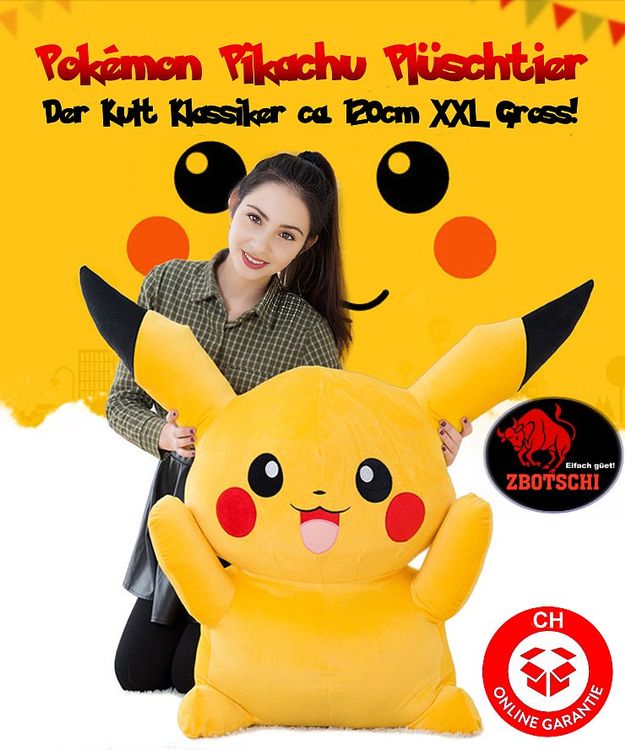 Pikachu Kuscheltier 120 Cm