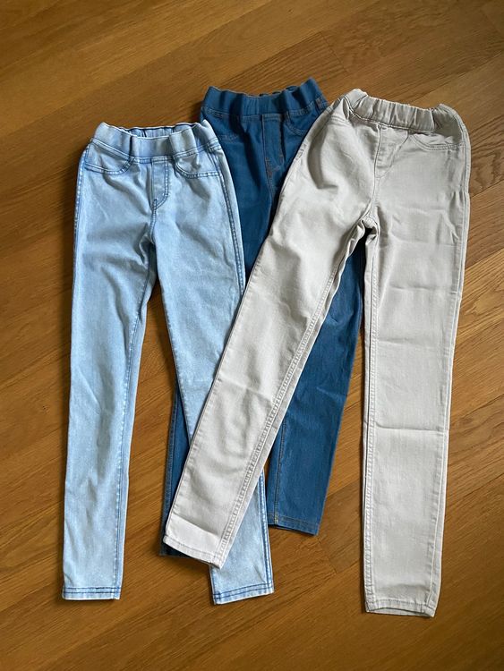 3er-Pack Denimjeggings von H&M, Grösse 134cm, wie neu 1