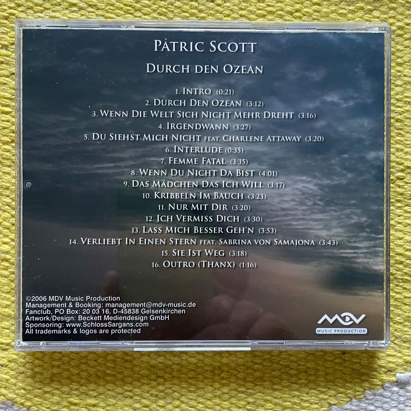 CD: PATRIC SCOTT-DURCH DEN OZEAN – Usato da Rorschacherberg venduto da CD-Roli 1