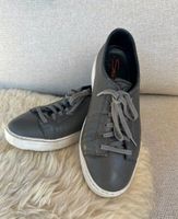 Santoni echt Leder Sneaker grau-oliv Gr. 40 - 426266